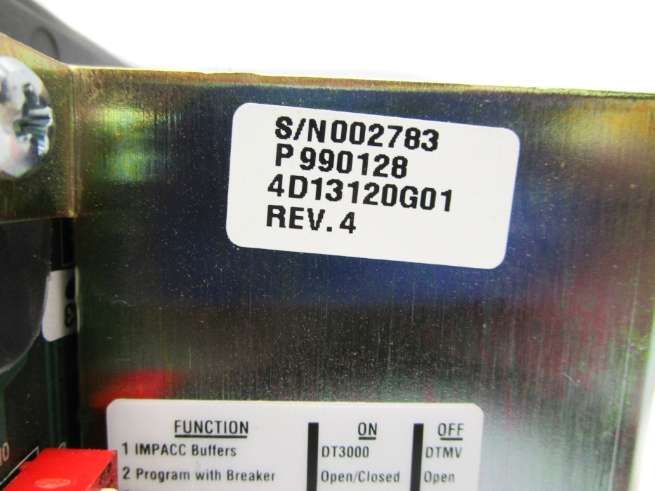 CUTLER HAMMER DIGITRIP 3000 4D13120G01 REV.4 NSNP