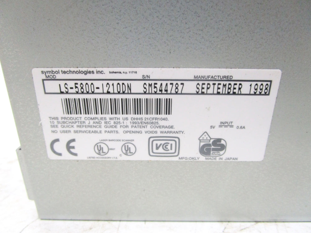 SYMBOL TECHNOLOGIES LS-5800-I210DN NSMP