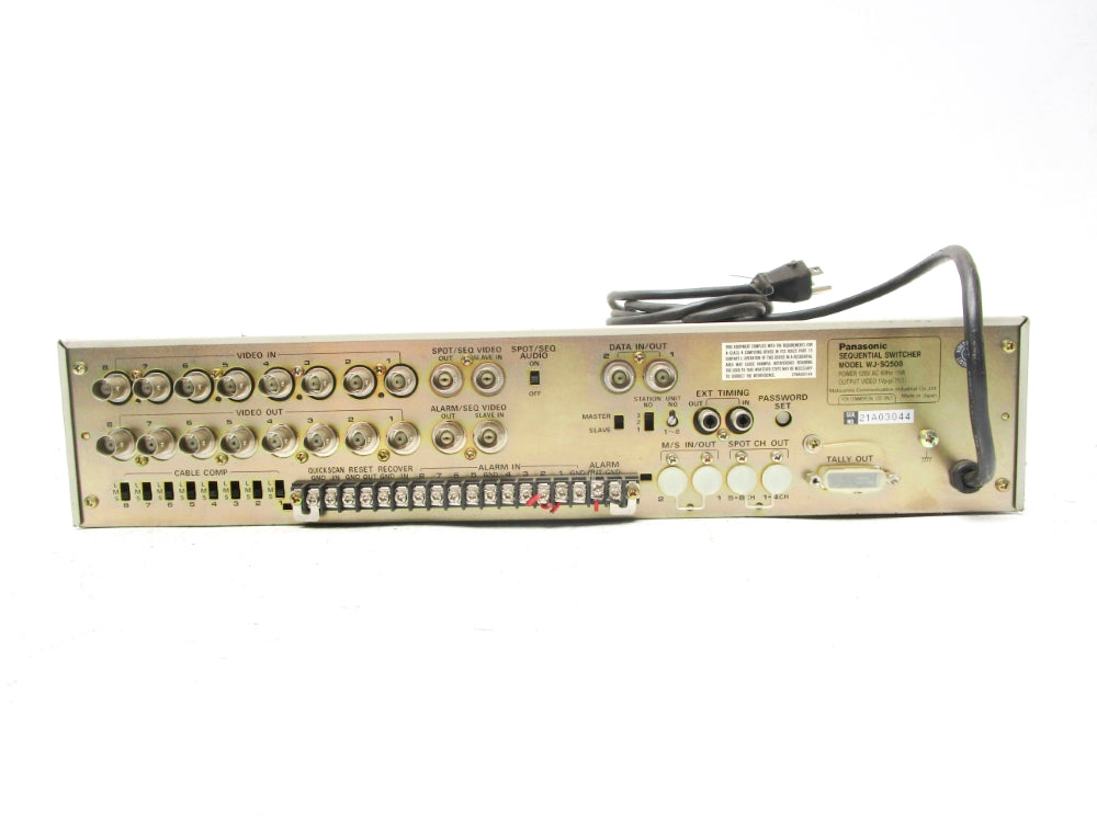 PANASONIC WJ-SQ508 120V UNMP