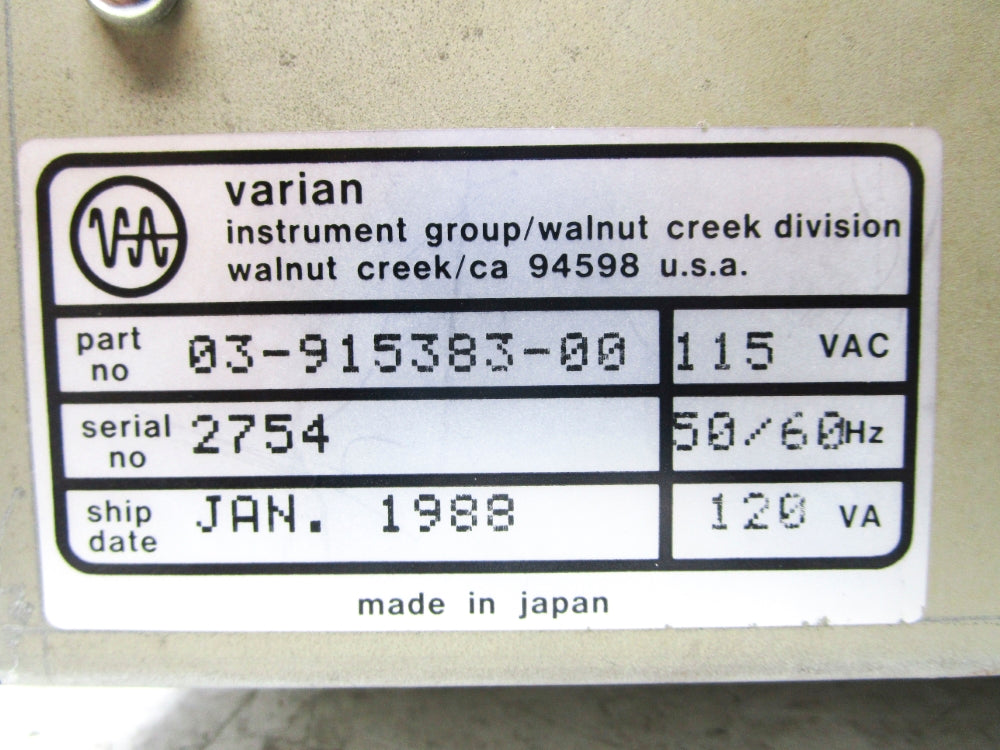 VARIAN 03-915383-00 115V UNMP