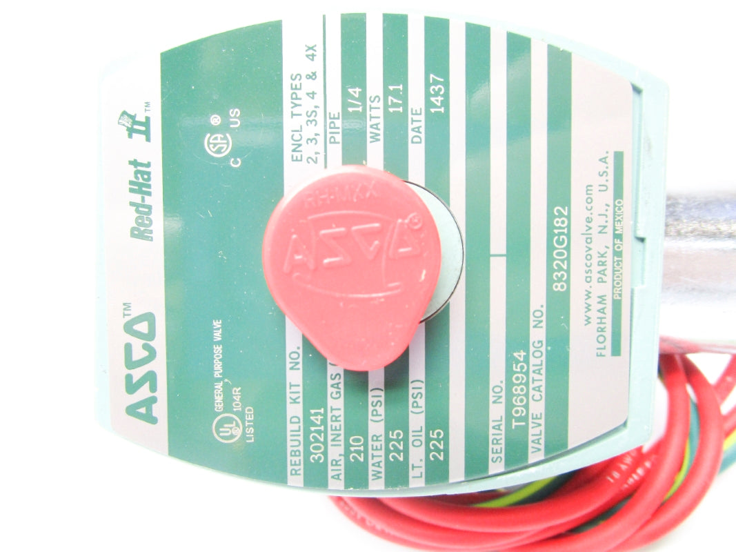 ASCO 8320G182 110/120V 210-225PSI 1/4" NSMP