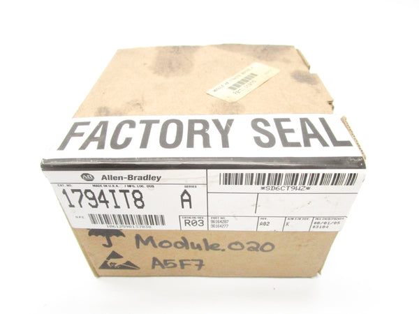 ALLEN BRADLEY 1794-IT8 SER. A F/W K DATE: 2008 NSFS