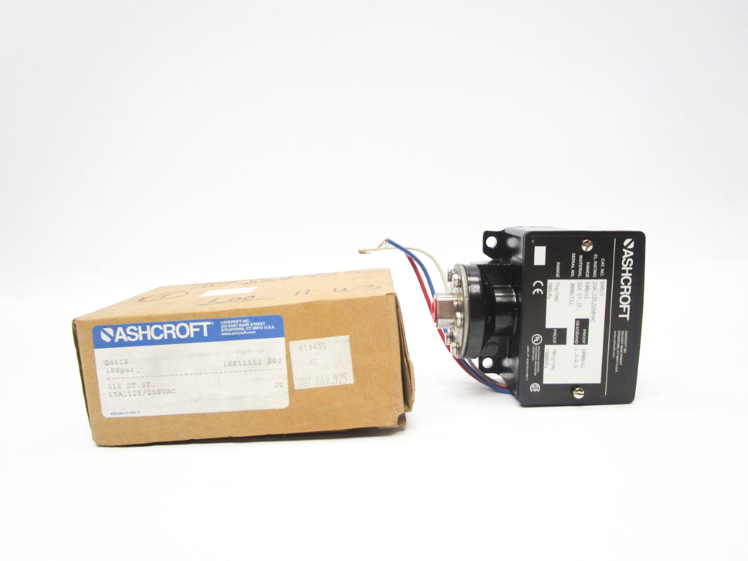 ASHCROFT B461S 100PSI 15A 125-250VAC NSMP