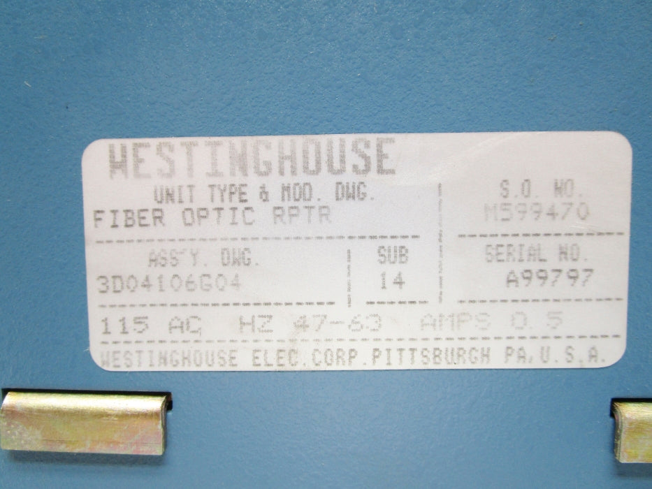 WESTINGHOUSE 3D04106G04 M599470 UNMP