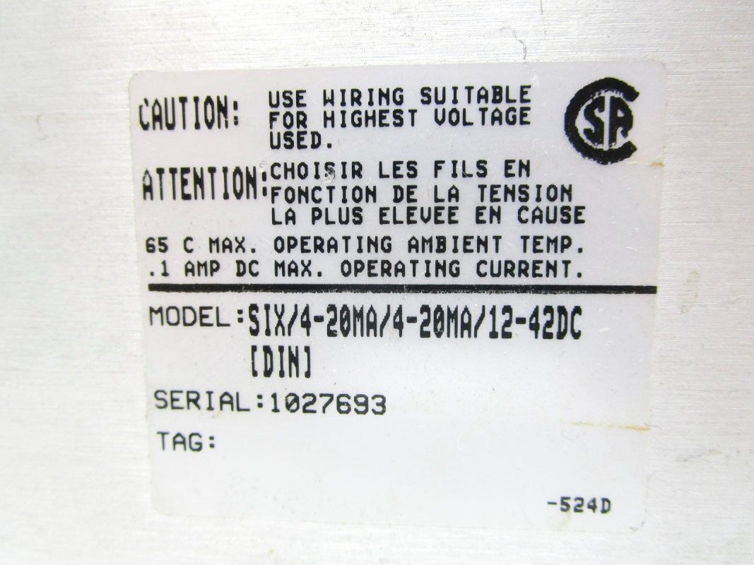 MOORE SIX/4-20MA/4-20MA/12-42DC NSNP
