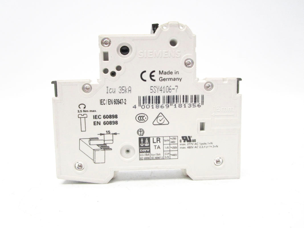 SIEMENS 5SY41MCBC6 400V UNMP
