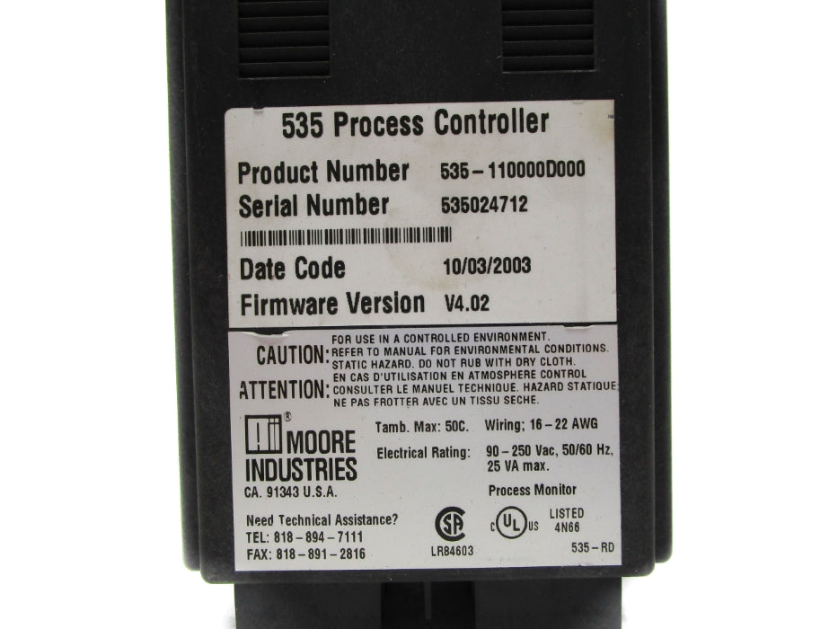 MOORE INDUSTRIES 535-110000D000 NSNP