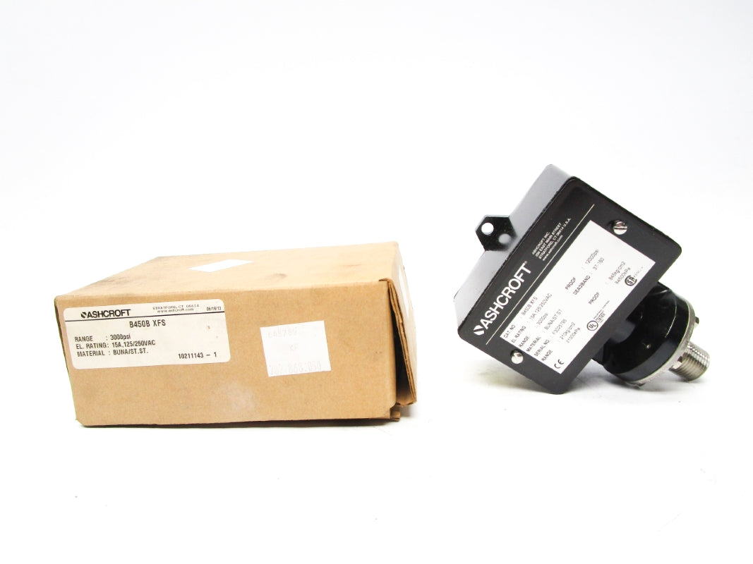 ASHCROFT B450BXFS 125/250VAC 15A 3000PSI NSMP