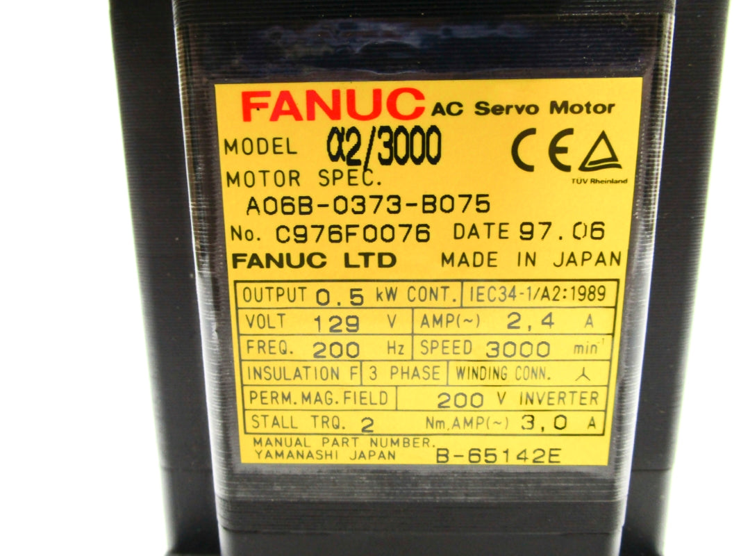 FANUC A06B-0373-B075 129V 2.4A NSNP