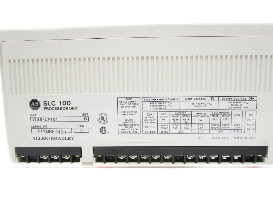 ALLEN BRADLEY 1745- LP101 SER. D F/W 5 NSNP