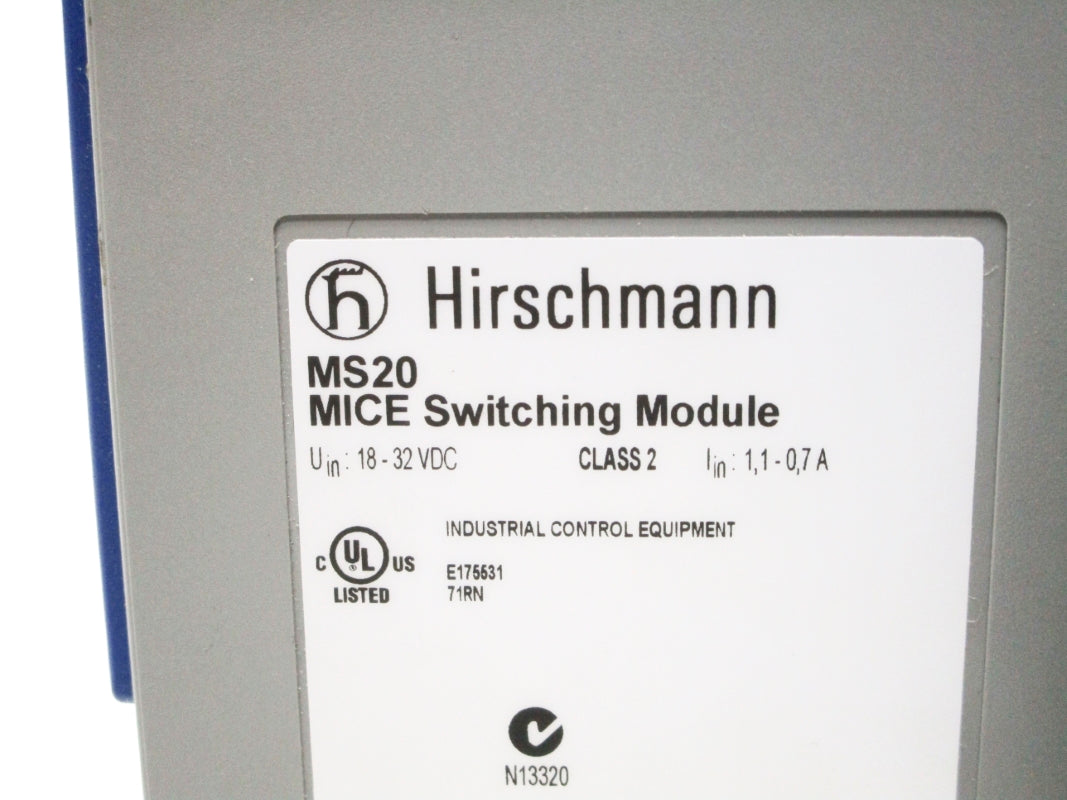 HIRSCHMANN MS20-0800SAAEHH01.0.05 18-32VDC NSMP