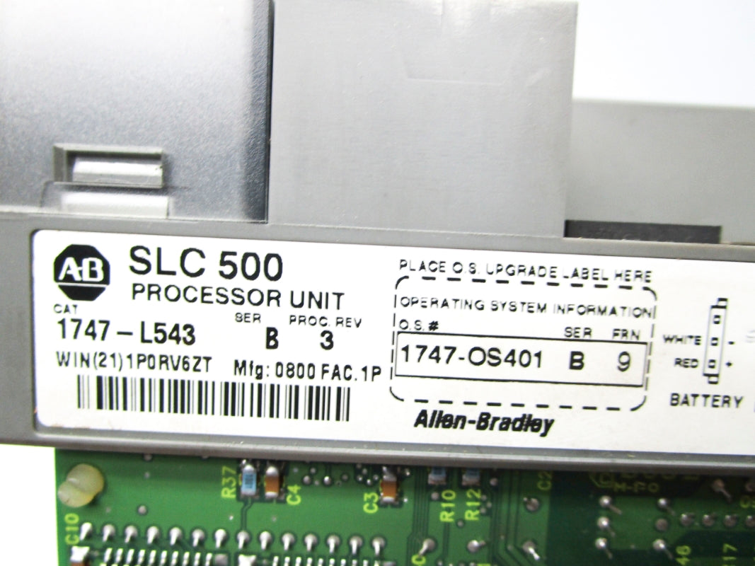 ALLEN BRADLEY 1747-L543 SER. B F/W 9 24VDC (NO DOOR) (NO KEY) UNMP