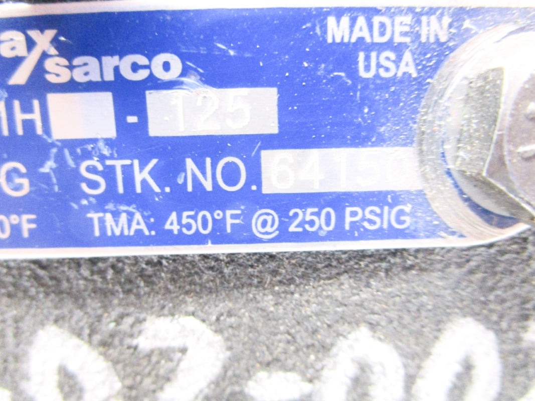 SPIRAX SARCO 64150 B1H-125 250PSI 450'F 1/2" UNMP