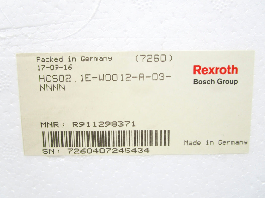 REXROTH HCS02.1E-W0012-A-03-NNNN R911298371 NSFS