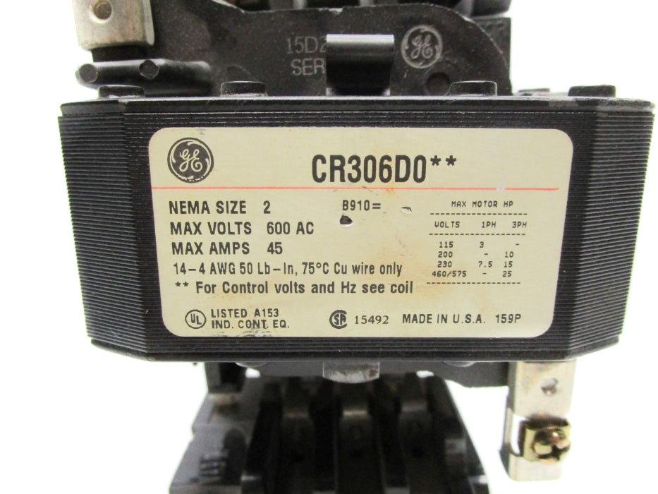 GENERAL ELECTRIC CR306D0** UNMP