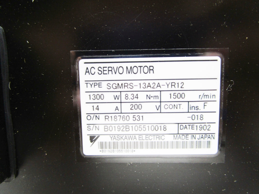 YASKAWA SGMRS-13A2A-YR12 NSMP