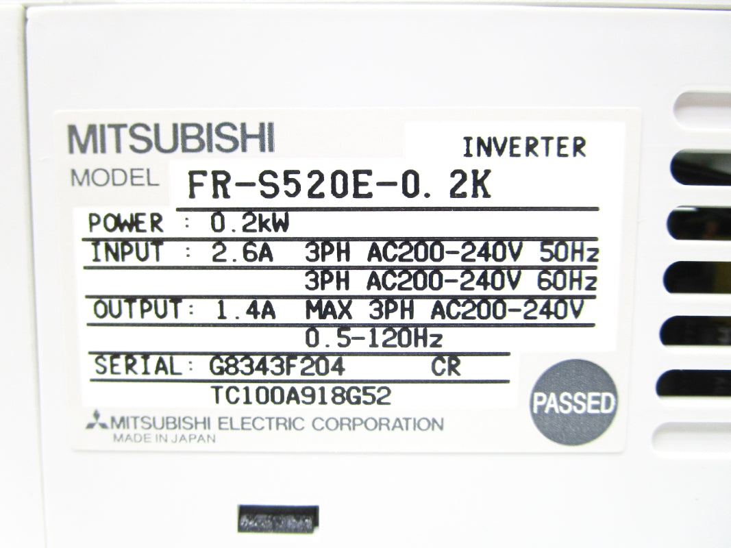 MITSUBISHI FR-S520E-0.2K NSMP