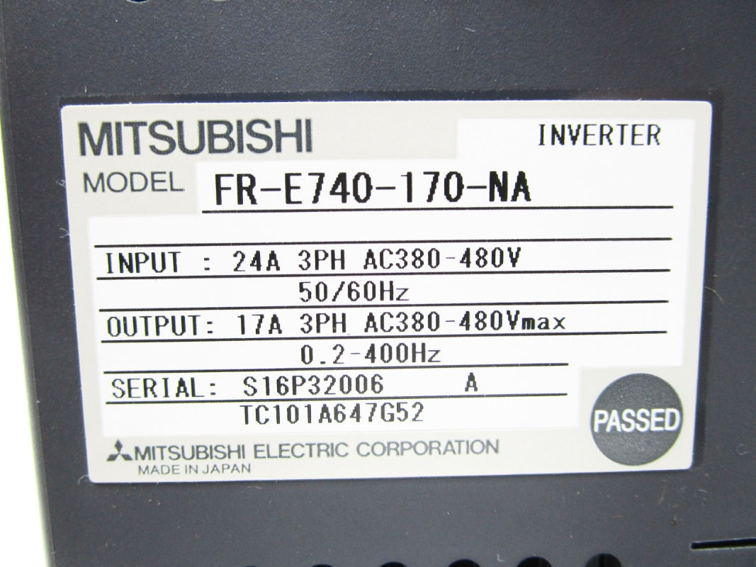 MITSUBISHI FR-E740-170-NA (AS PICTURED) NSNP