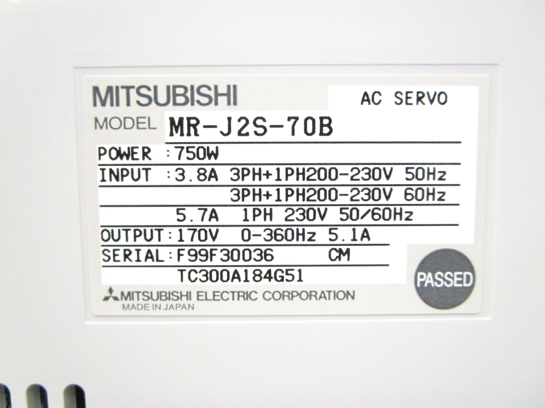 MITSUBISHI MR-J2S-70B NSMP