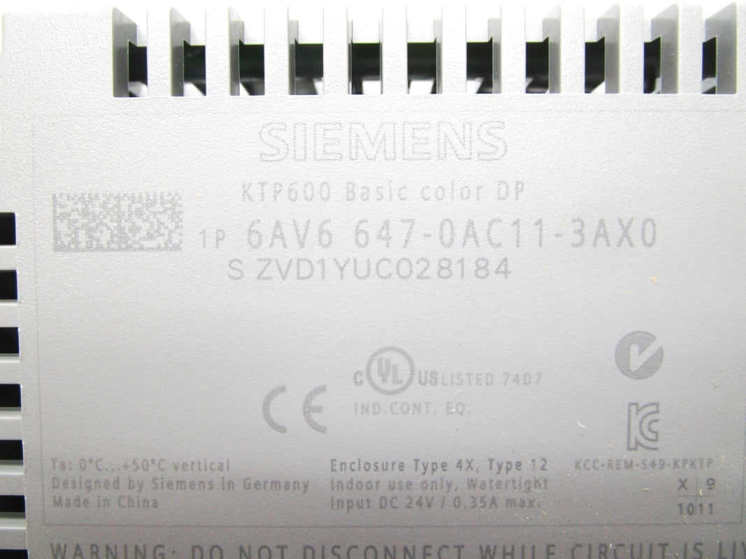 SIEMENS 6AV6647-0AC11-3AX0 NSMP