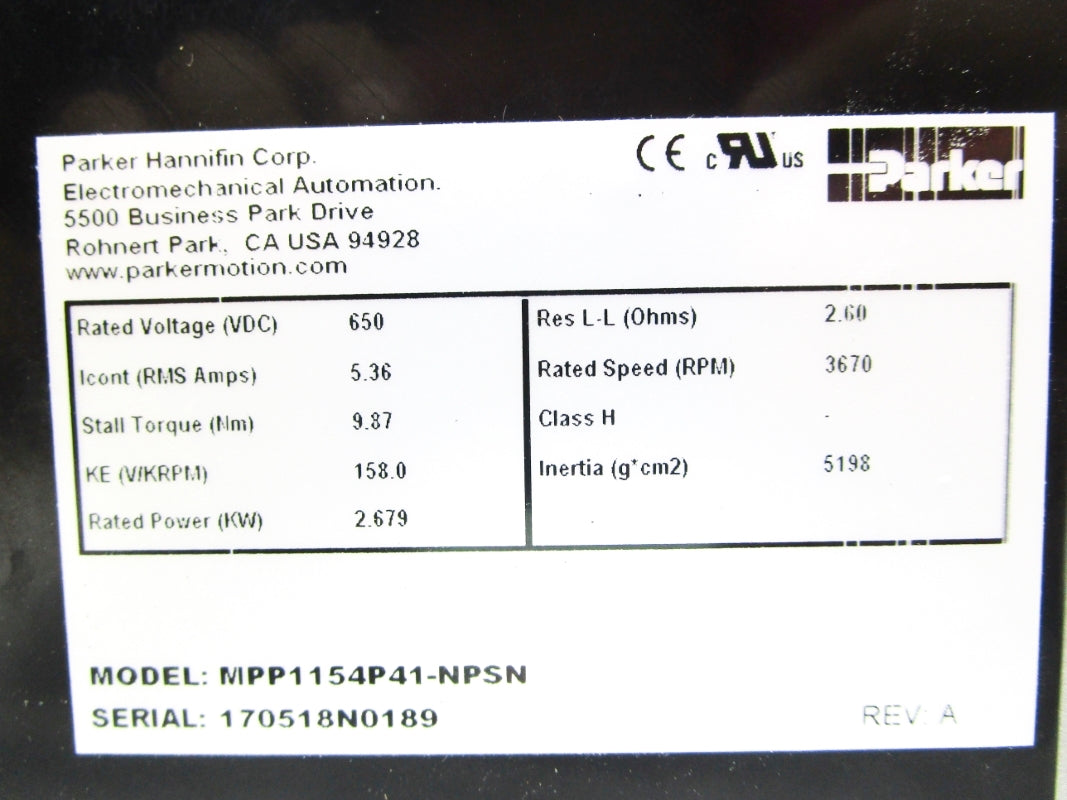 PARKER MPP1154P41-NPSN NSMP