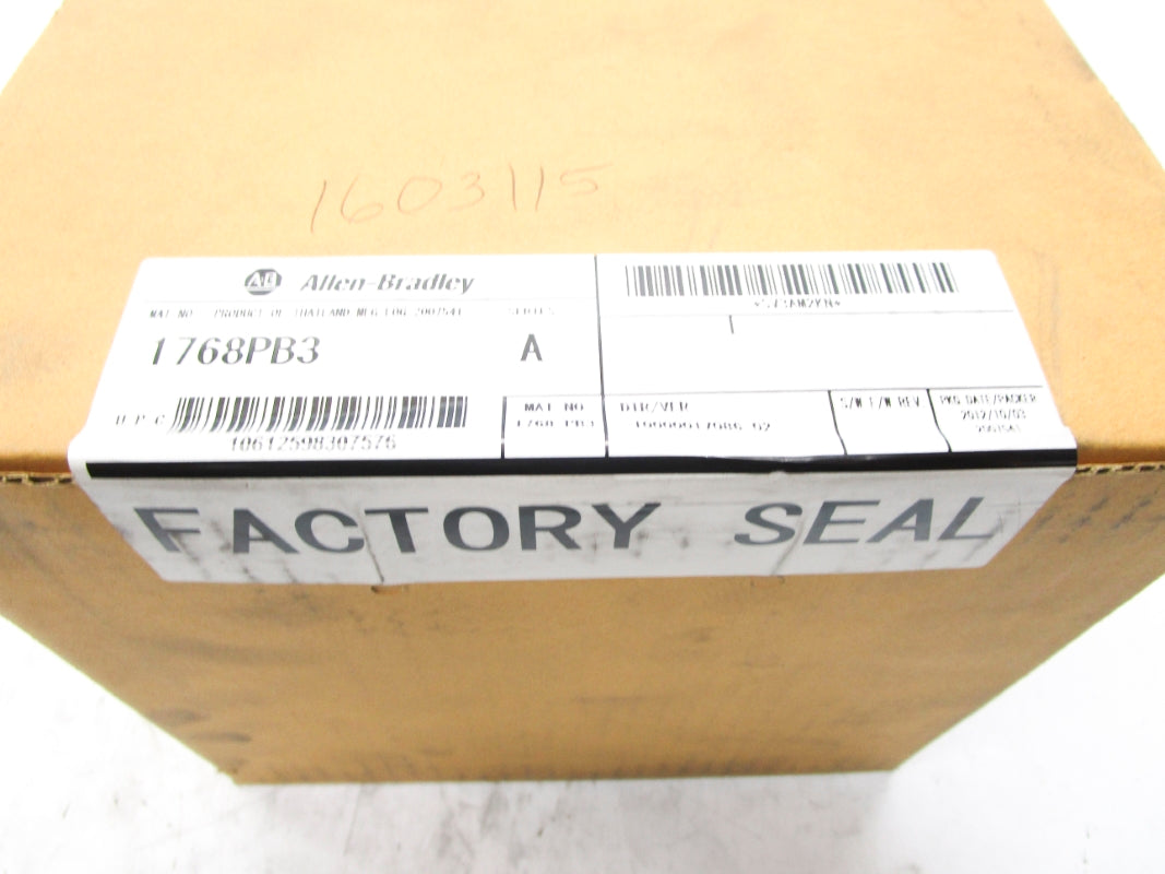 ALLEN BRADLEY 1768PB3 SER. A DATE: 2012 NSFS