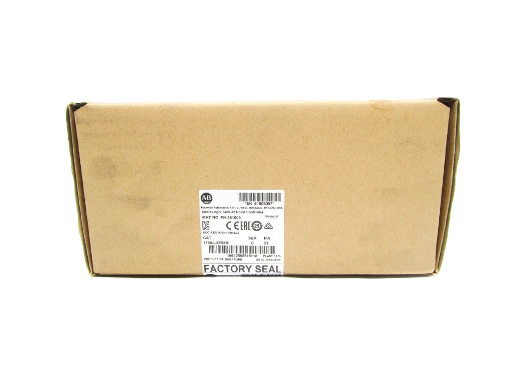 ALLEN BRADLEY 1766-L32BXB SER. C F/W 21 DATE: 2018 NSFS