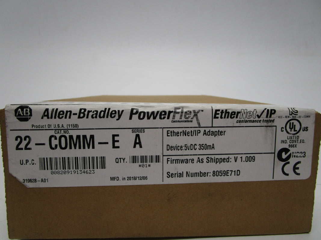 ALLEN BRADLEY 22-COMM-E SER. A F/W 1.009 DATE: 2018 NSFS