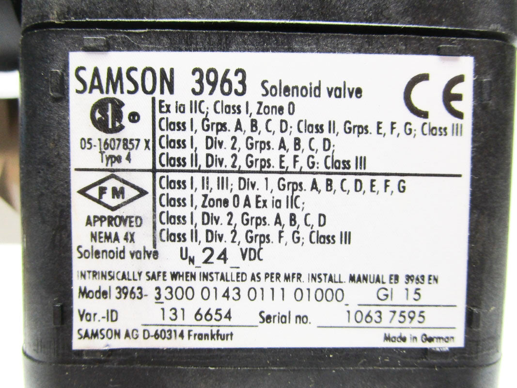 SAMSON 3963-33000143011101000 24V NSMP