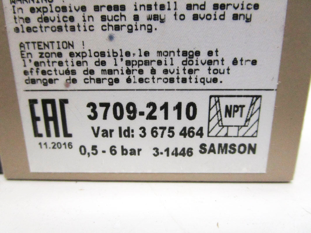 SAMSON 3709-2110 NSMP