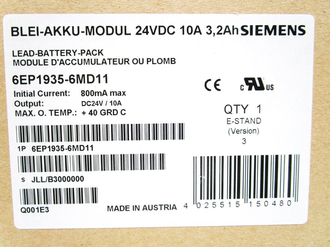 SIEMENS 6EP1935-6MD11 NSFS
