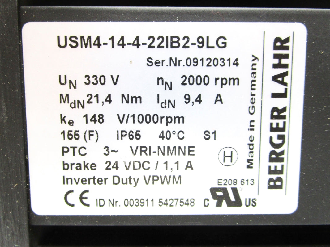 BERGER LAHR USM4-14-4-22IB2-9LG NSMP