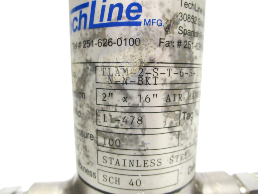 TECHLINE TLAM-2-S-T-6-S-1/2-5-16-N-N-BKT UNMP