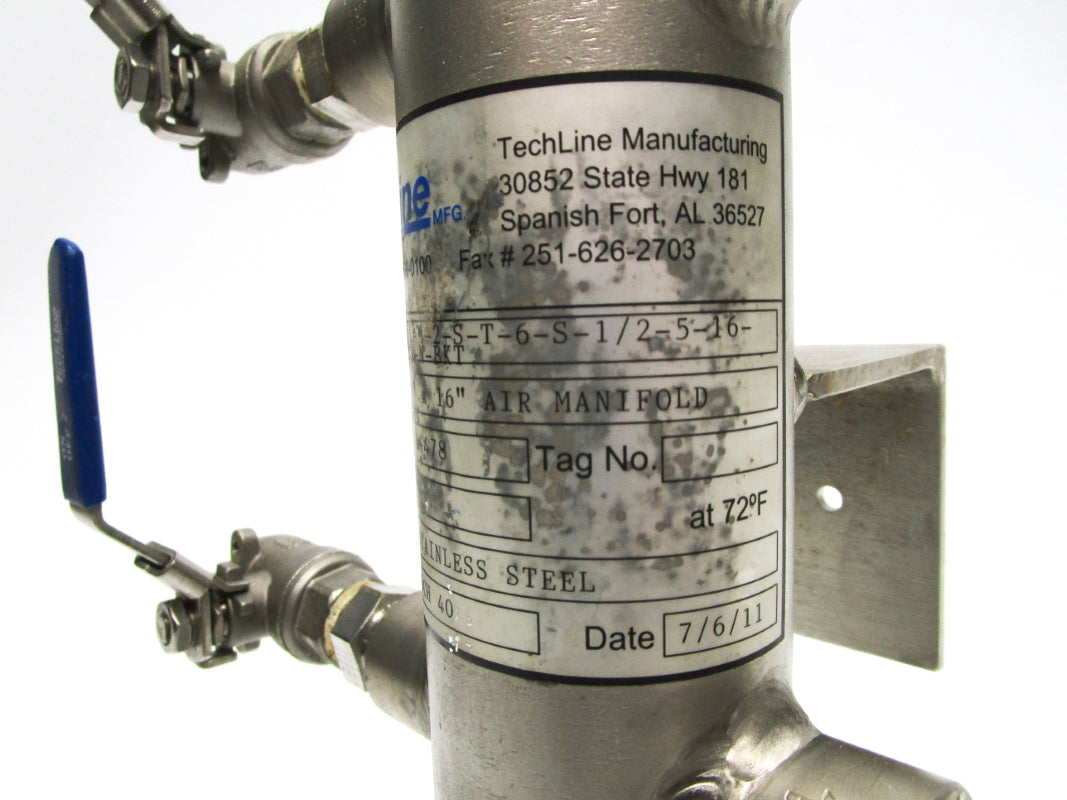 TECHLINE TLAM-2-S-T-6-S-1/2-5-16-N-N-BKT UNMP