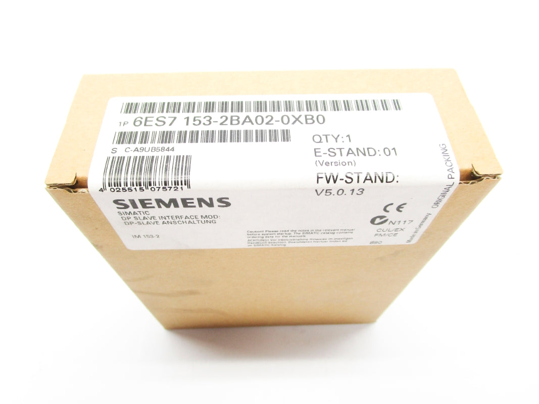 SIEMENS 6ES7153-2BA02-0XB0 F/W V5.0.13 NSFS