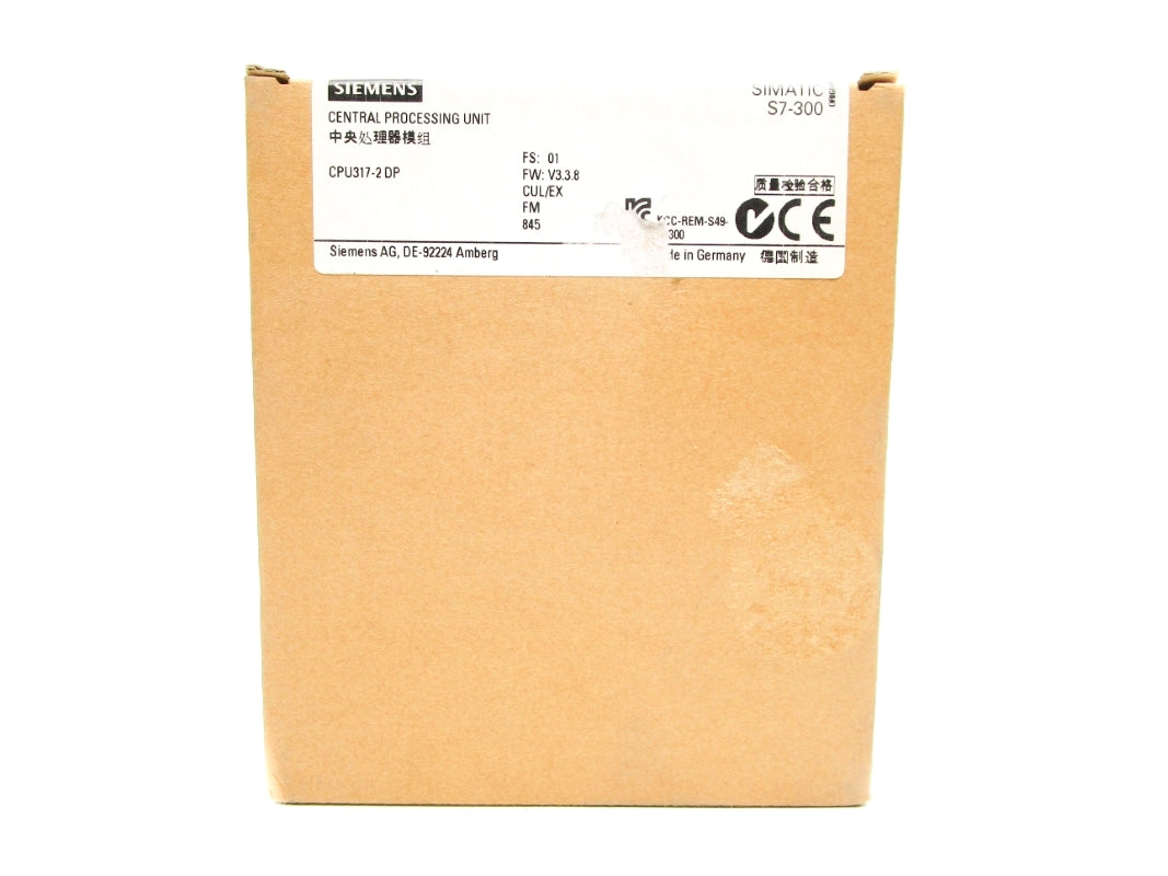 SEIMENS 6ES7317-2AK14-0AB0 F/W V3.3.8 NSFS