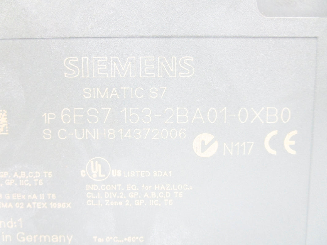 SIEMENS 6ES7153-2BA01-0XB0 NSMP