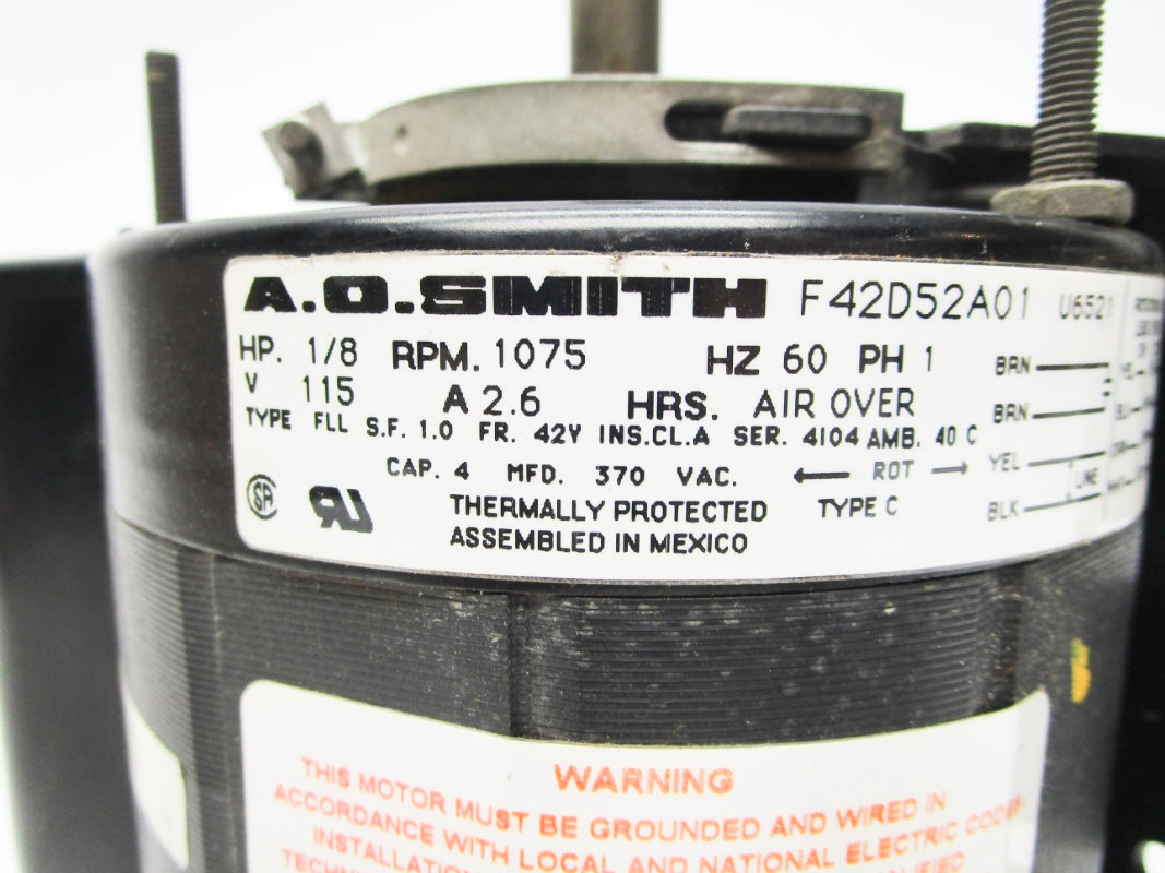 A.O. SMITH F42D52A01 U6521 SER. 4104 NSMP