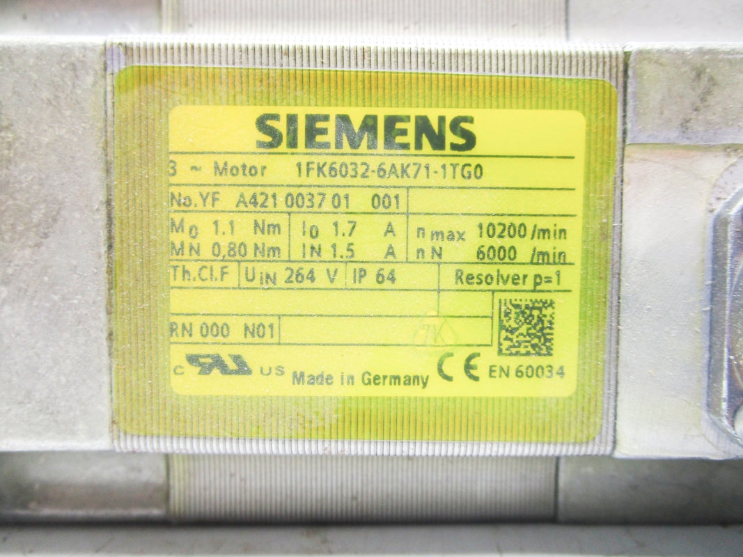 SIEMENS 1FK6032-6AK71-1TG0 NSNP
