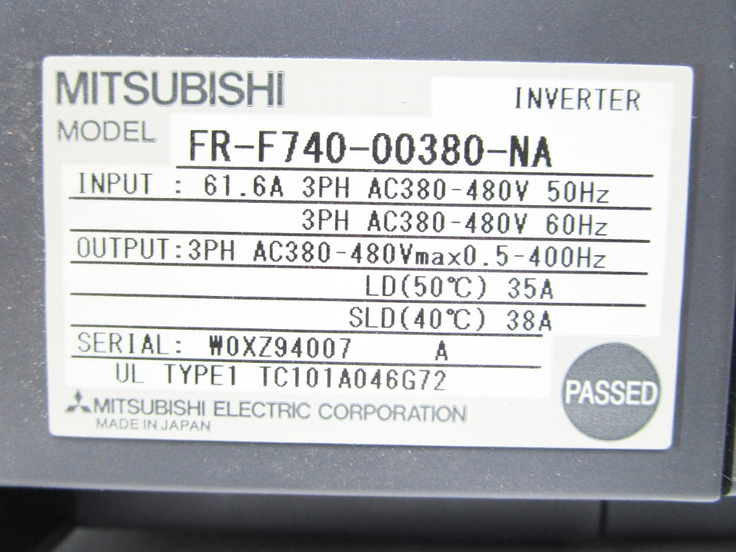 MITSUBISHI FR-F740-00380-NA UNMP