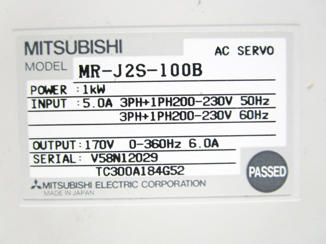MITSUBISHI MR-J2S-100B UNMP
