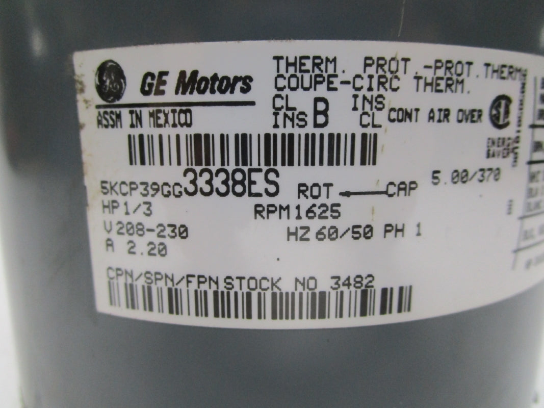 GENERAL ELECTRIC 5KCP39GG3338ES UNMP