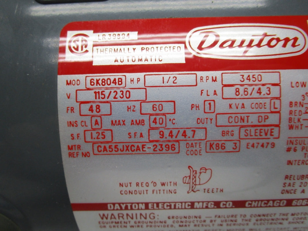 DAYTON 6K804 NSMP