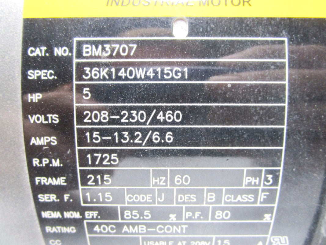 BALDOR BM3707 NSNP