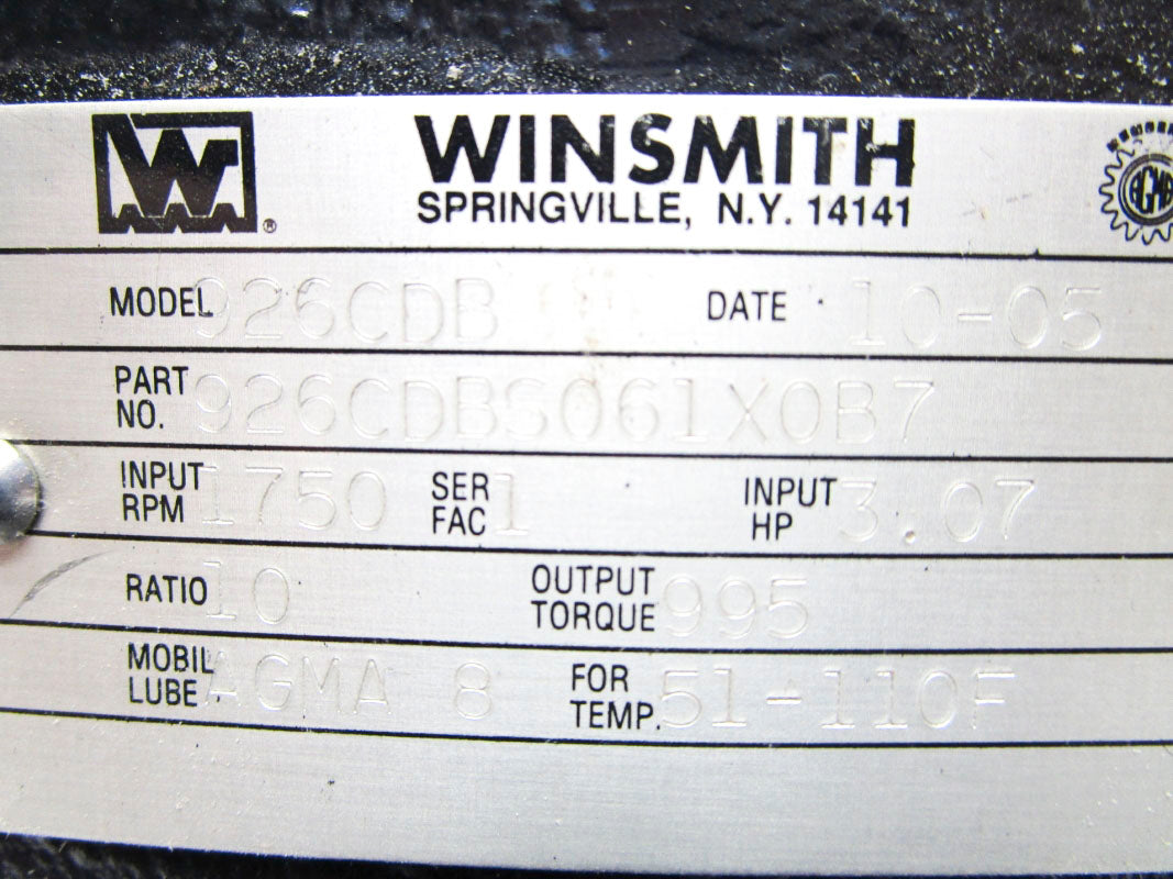 WINSMITH 926CDBS061X0B7 NSNP