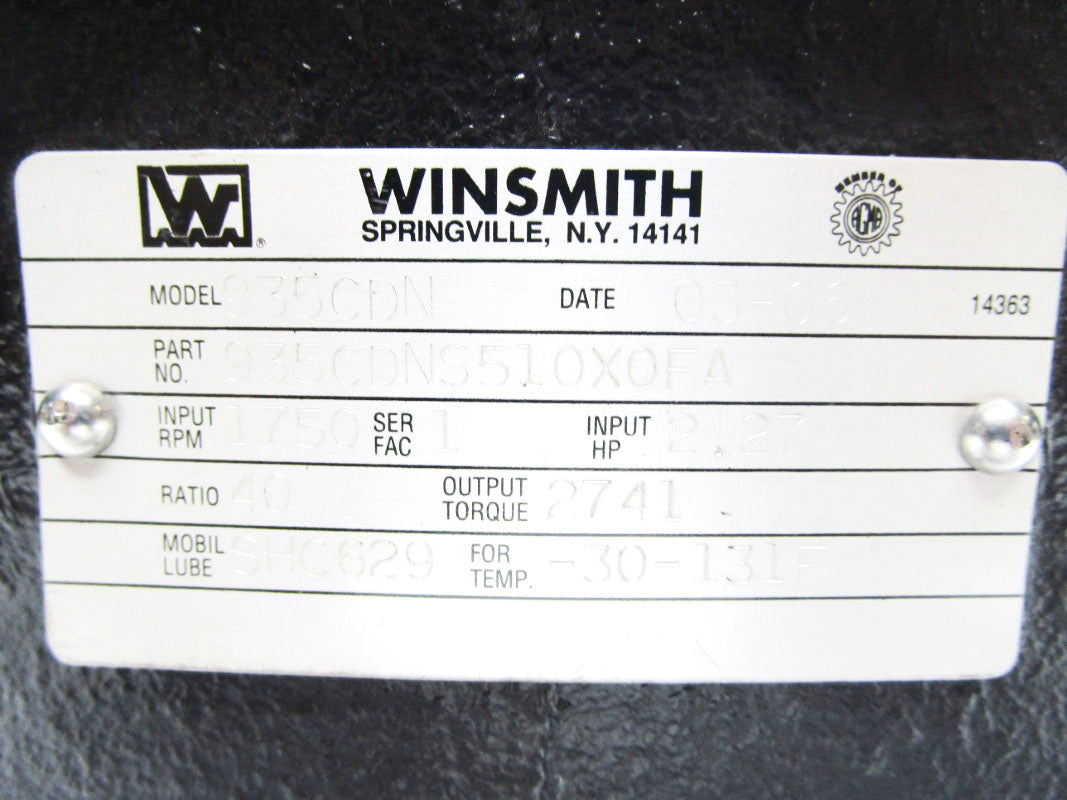 WINSMITH 935CDNS510X0FA NSNP