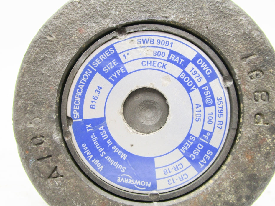 FLOWSERVE SWB9091 1975PSI UNMP