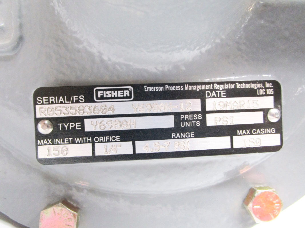 FISHER Y690AH 4.5-7PSI NSNP