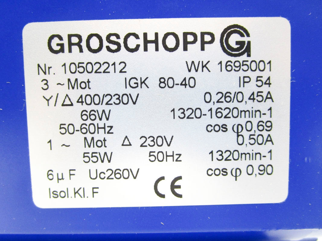 GROSCHOPP WK1695001 (AS PICTURED) NSNP