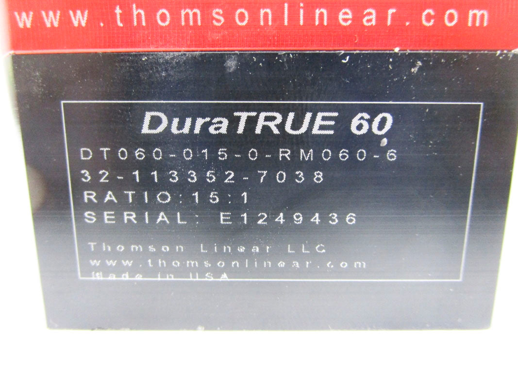THOMSON LINEAR DT060-015-0-RM060-6 32-113352-7038 UNMP